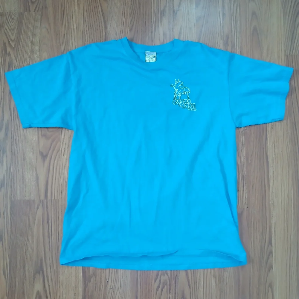 Costa Maya Surf Shop T-Shirt Mens Large Blue Mexico Graphic Tee